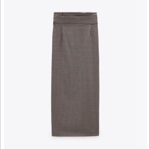 Plaid zara skirt